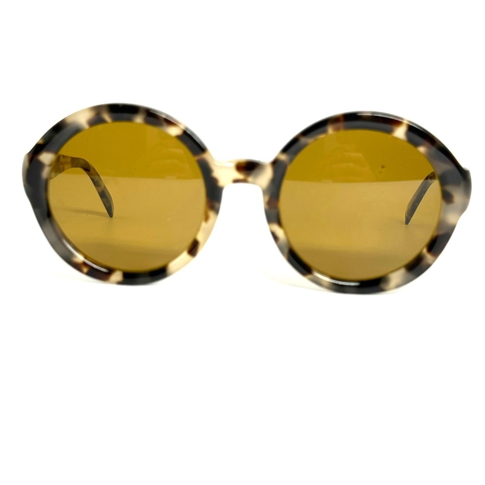 Warby Parker Poppy 245 Sunglasses Tortoise Shell Round Frame Amber 54-23-140